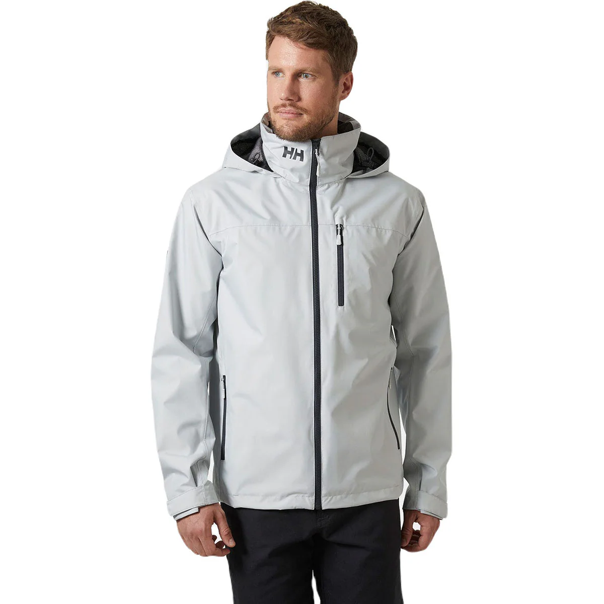 Helly Hansen Men's Grey Fog Crew Hooded Jacket 2.0 - Image 3