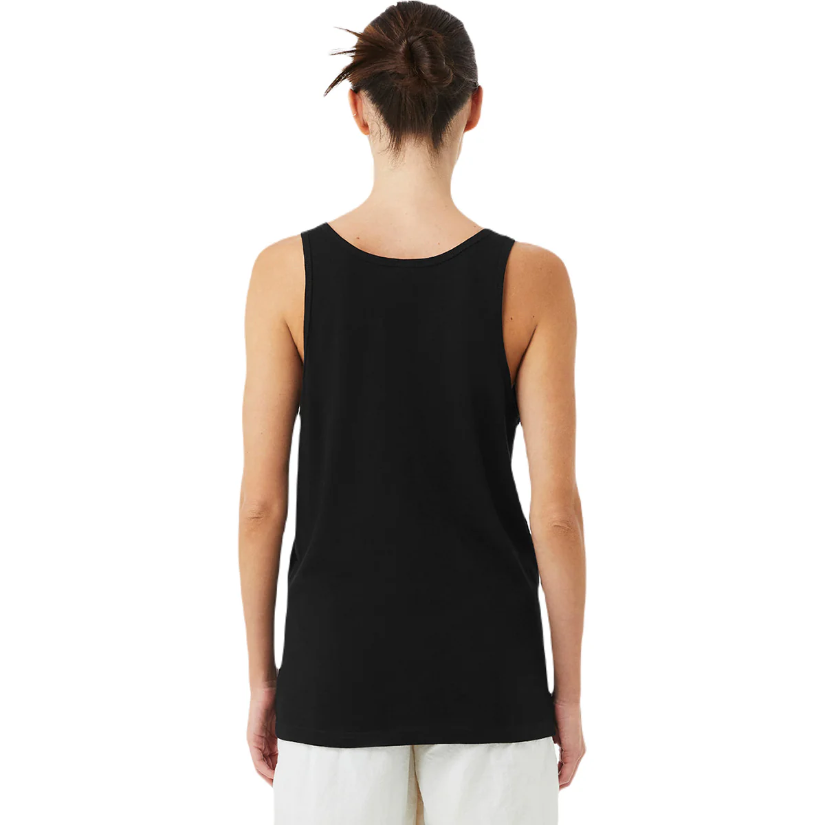 Bella + Canvas Unisex Solid Black Blend Heather CVC Tank - Image 2