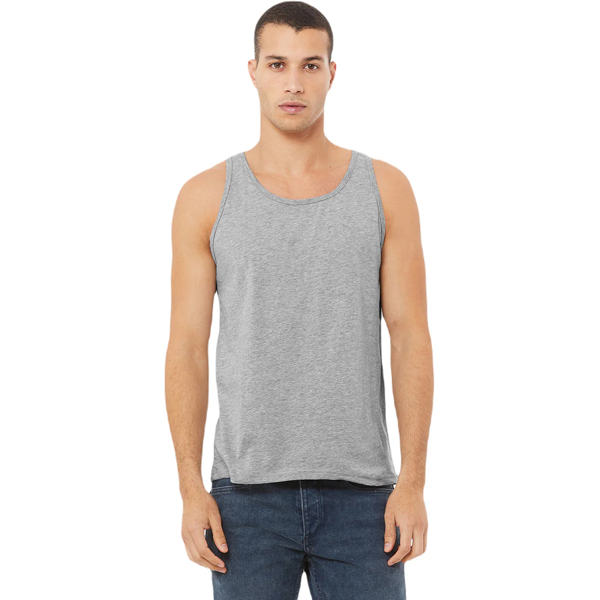 Bella + Canvas Unisex Athletic Heather CVC Tank - Image 3