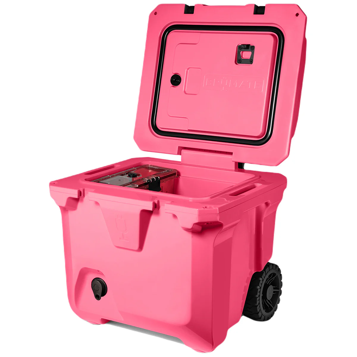 BruMate Neon Pink 35 Qt. BruTank Rolling Cooler - Image 4