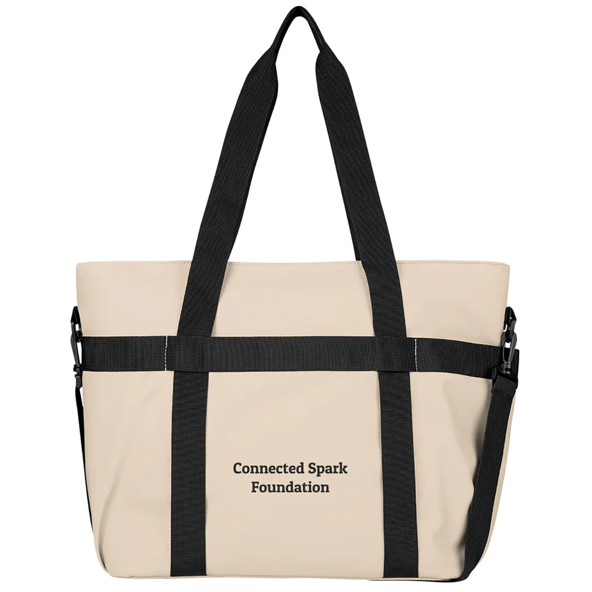 Hit Beige Hudson rPET 36 Can Cooler Tote Bag - Image 2