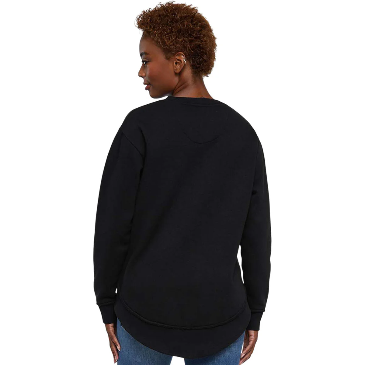 LAT Women's Black Weekend Fleece Crewneck Sweatshirt - Image 4