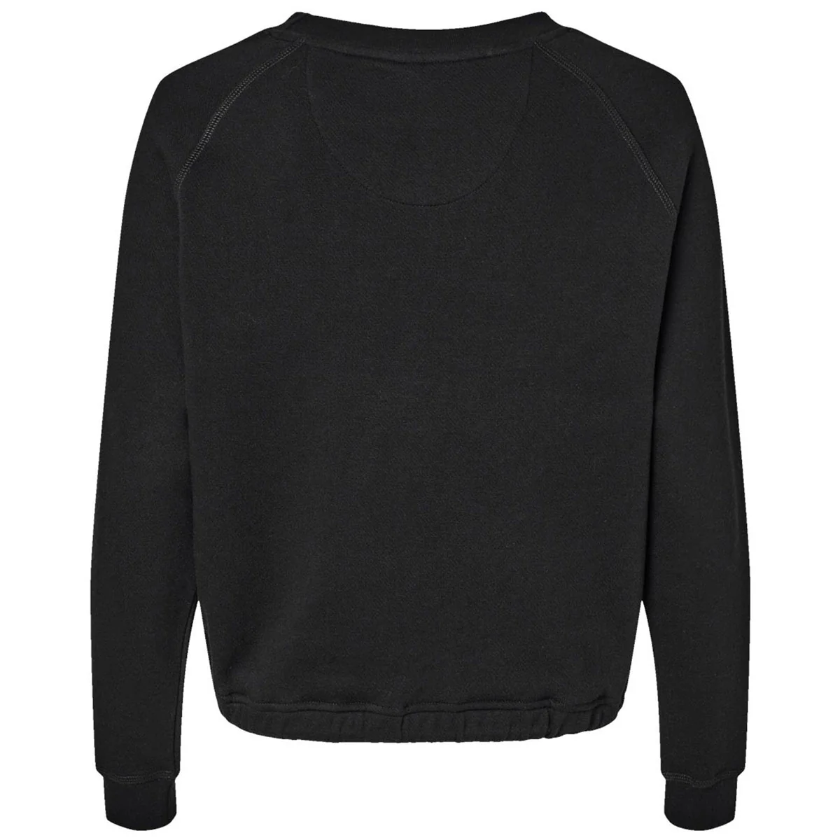 LAT Women's Black Relaxed 3-End Boxy Fleece Crewneck Sweatshirt - Image 2