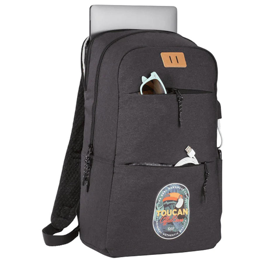 48-Hour Leed's Charcoal NBN Linden 15 Inch Laptop Backpack - Image 2