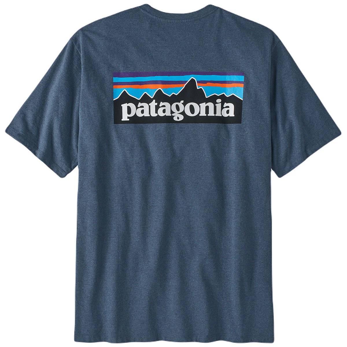 Patagonia Men's Utility Blue P-6 Logo Responsibili-Tee - Image 2