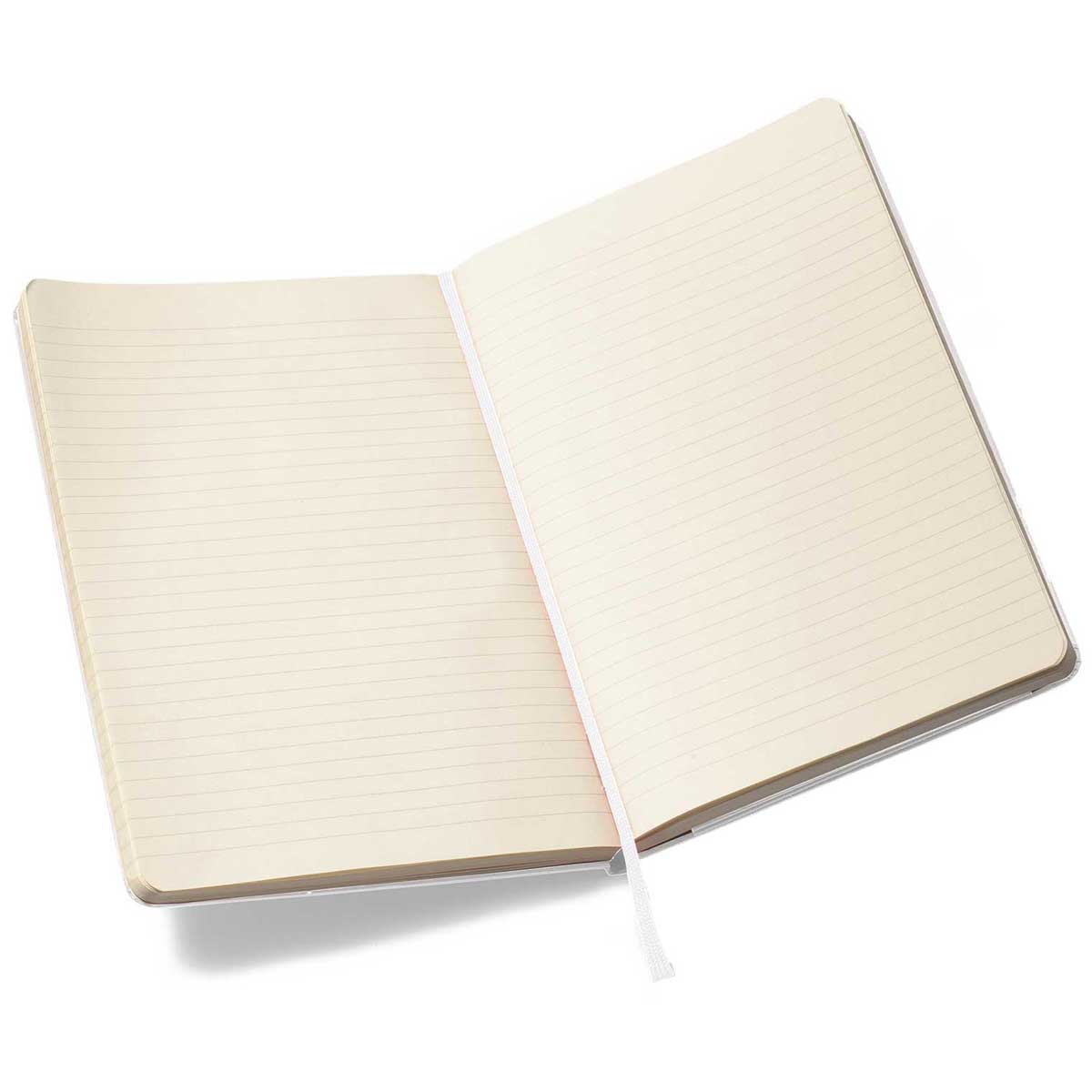 Moleskine White Hard Cover Ruled Large Notebook (5" x 8.25") - Image 3