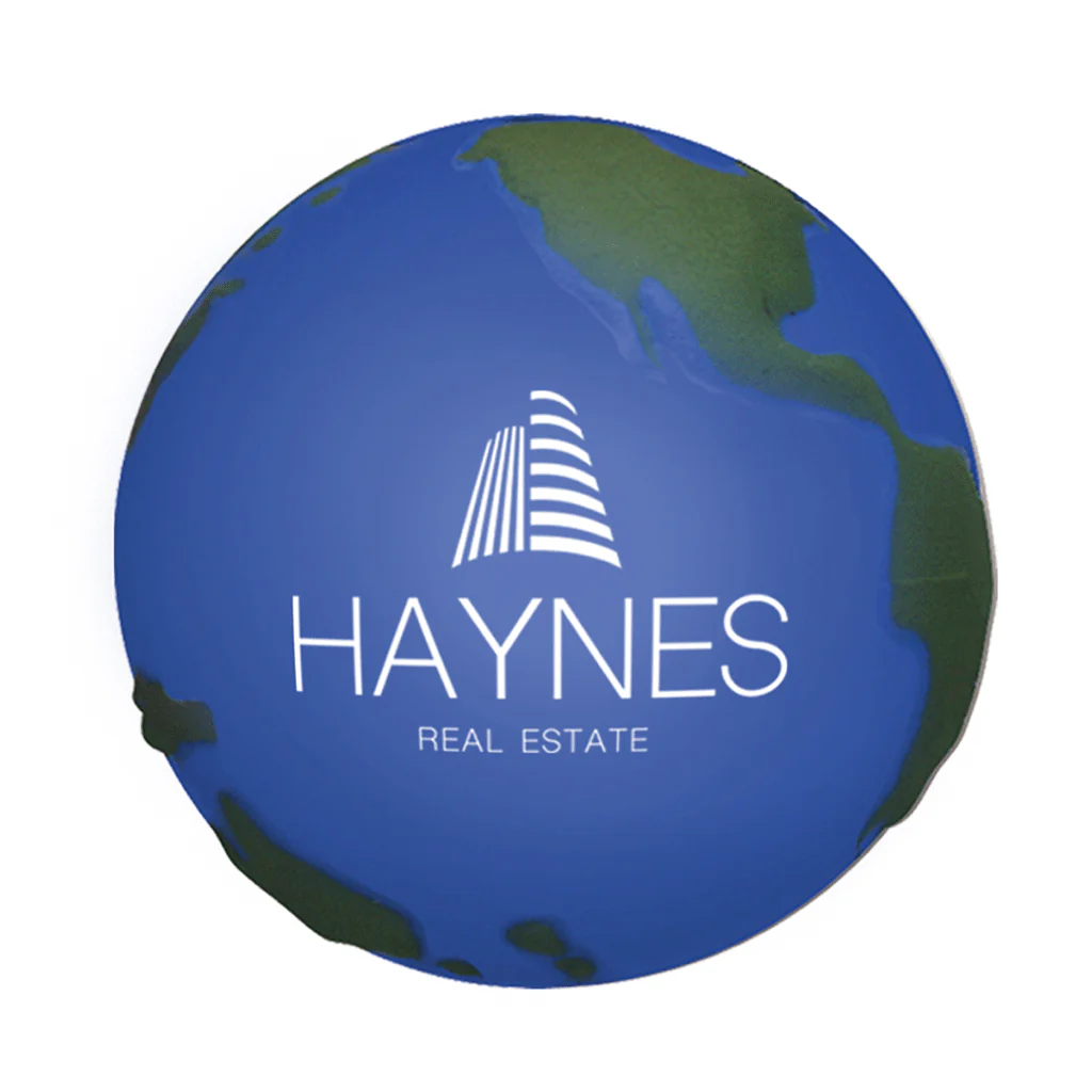 Hit Blue Globe Shape Stress Reliever
