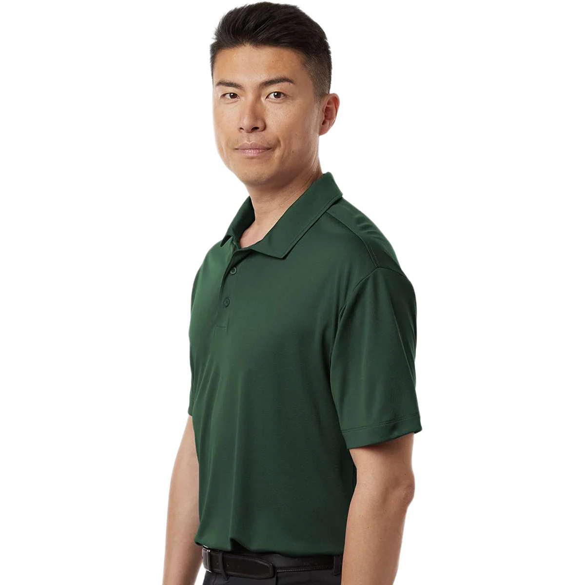 AllPro Men's Forest Green Pro-Lock Performance Polo - Image 5