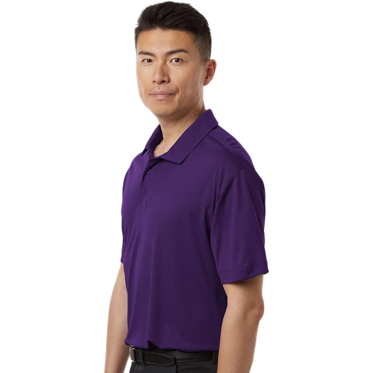 AllPro Men's Purple Pro-Lock Performance Polo - Image 5
