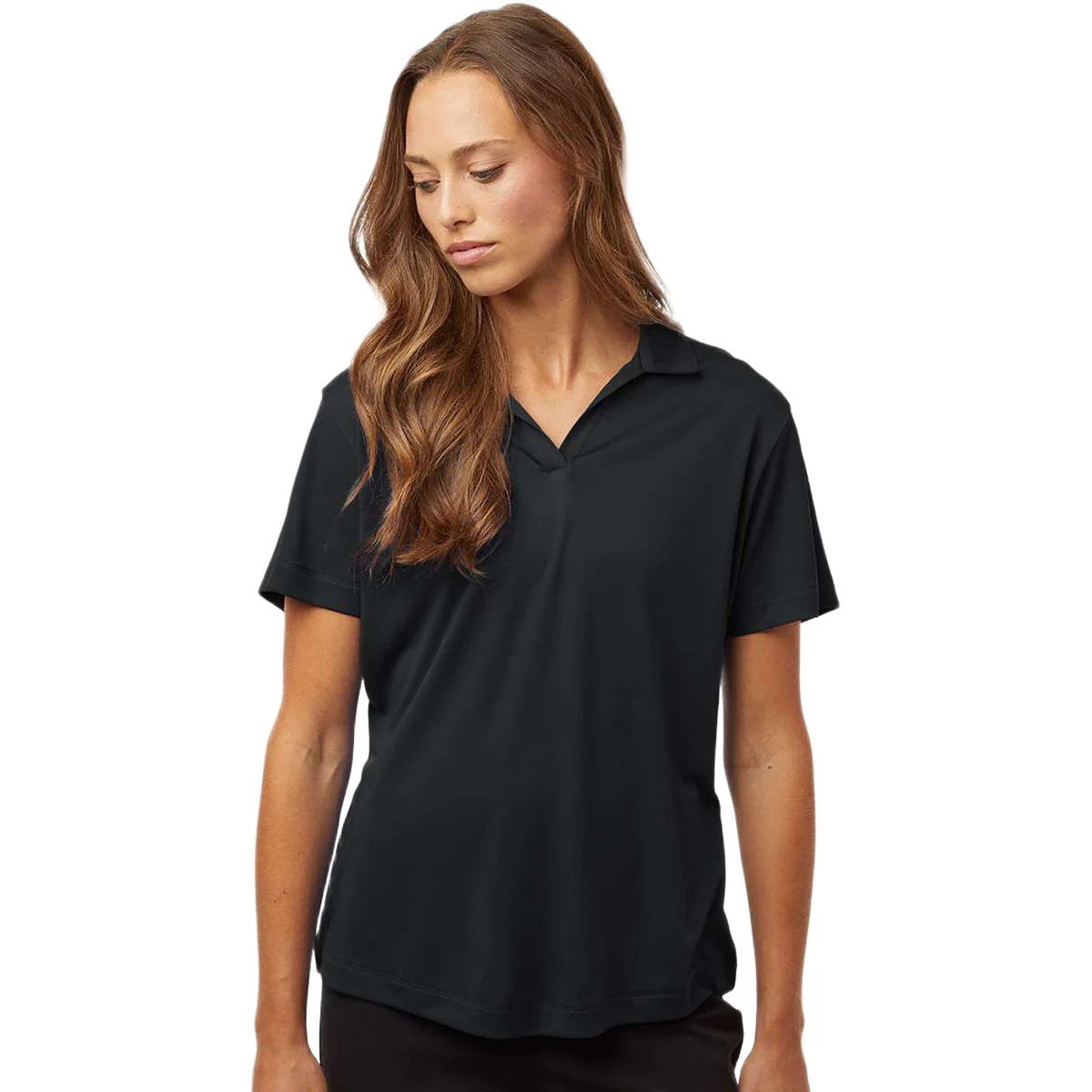 AllPro Women's Black Pro-Lock Performance Polo - Image 3