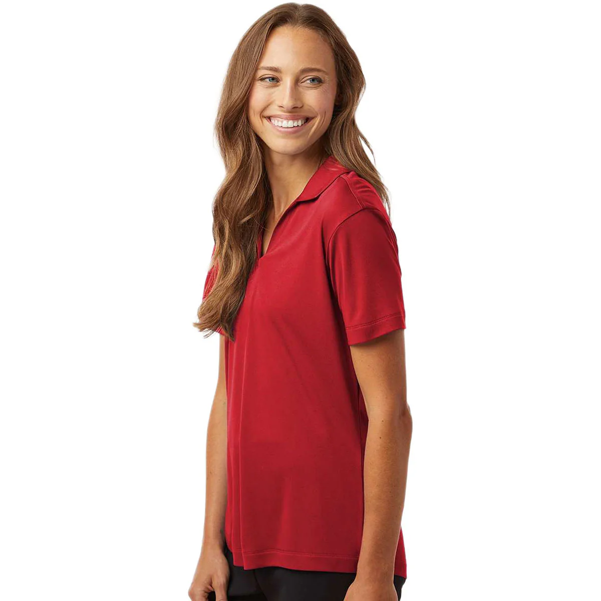 AllPro Women's Red Pro-Lock Performance Polo - Image 5