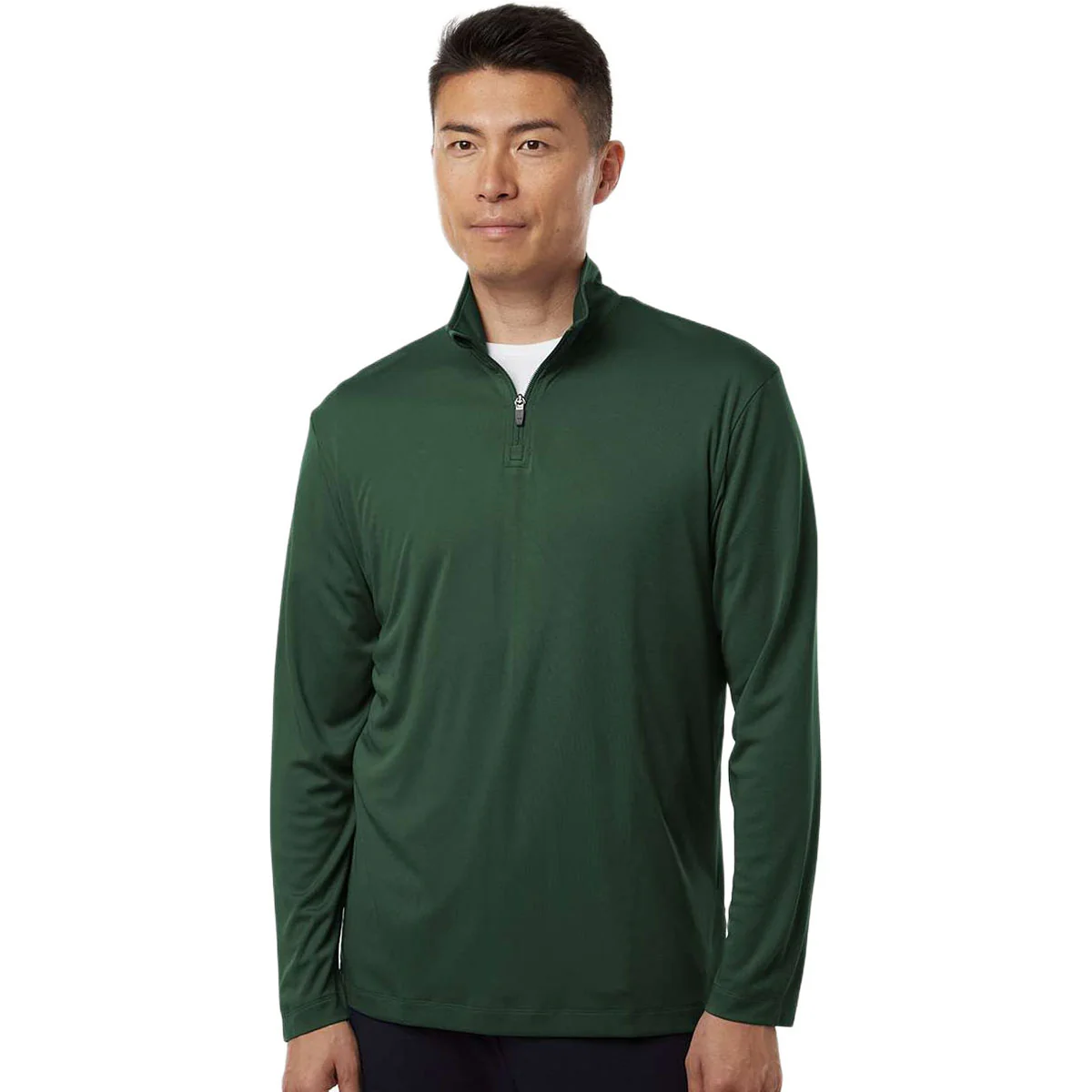 AllPro Men's Forest Green Pro-Lock Performance Quarter-Zip Pullover - Image 3