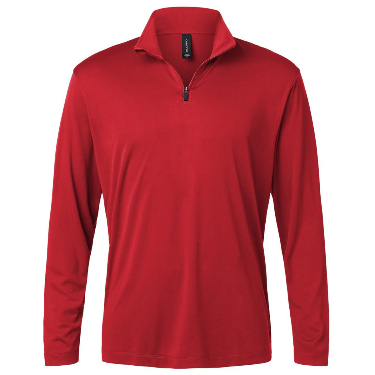 AllPro Men's Red Pro-Lock Performance Quarter-Zip Pullover