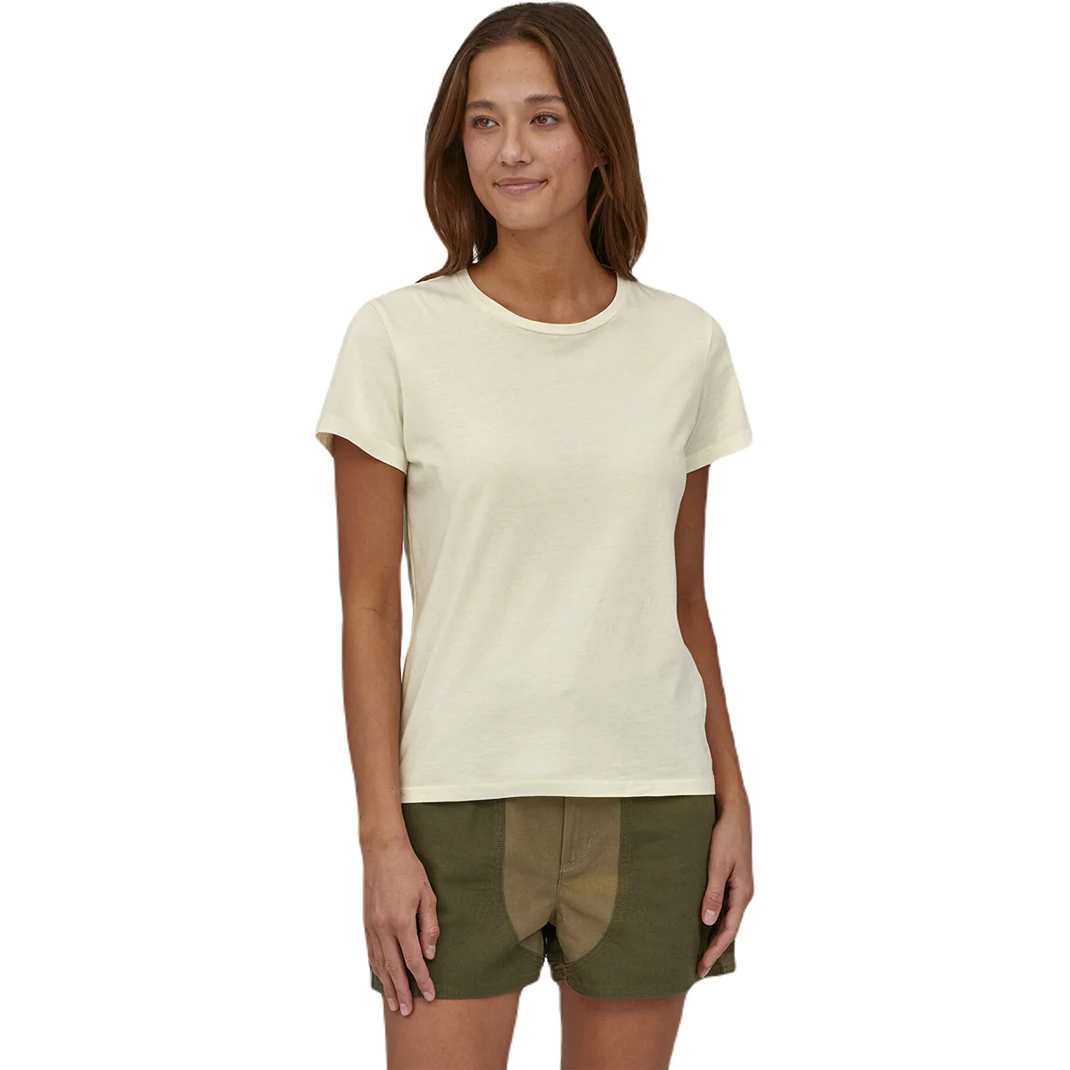 Patagonia Women's Undyed Natural Regenerative Organic Certified Cotton Tee - Image 2