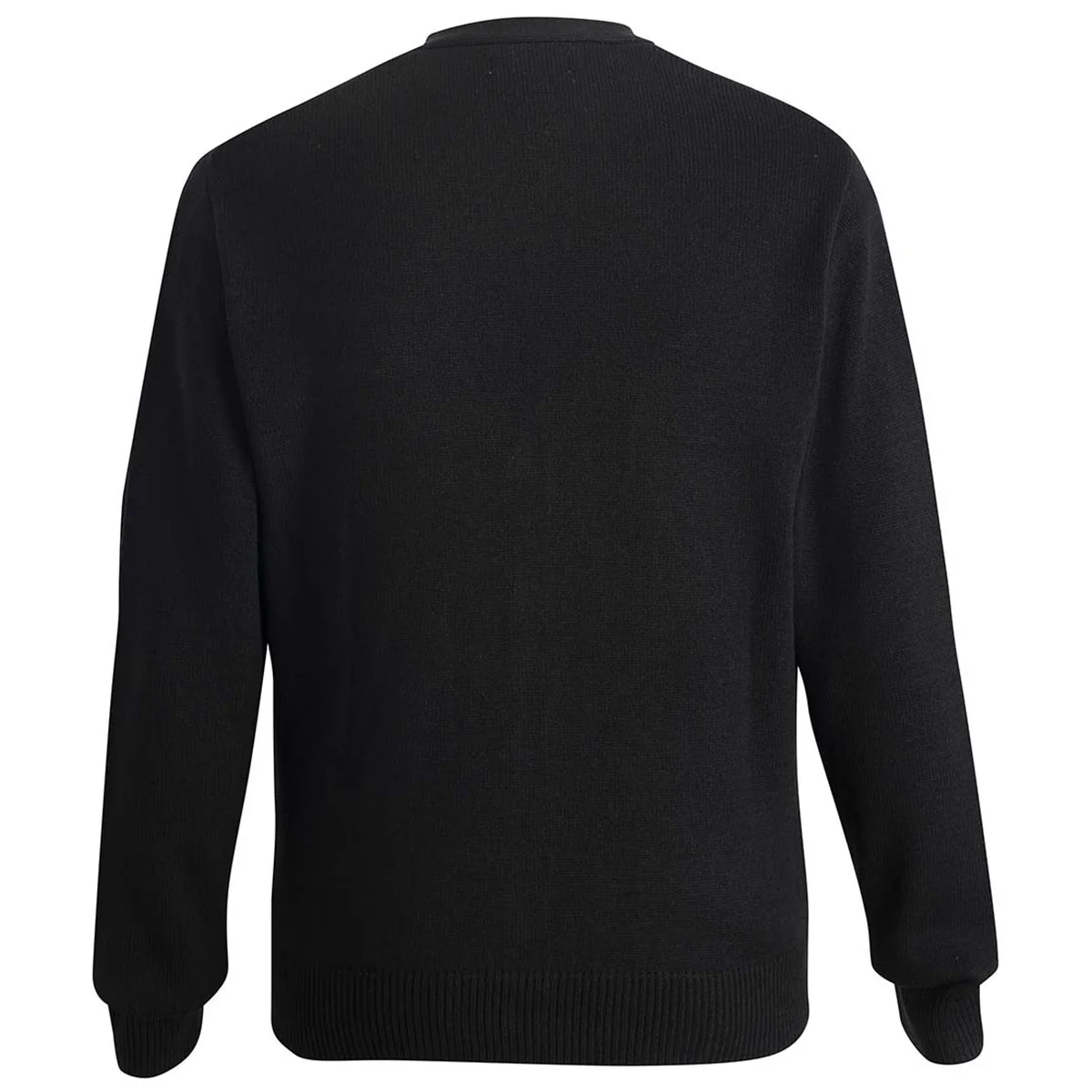 Edwards Men's Black Jersey Knit Acrylic Cardigan With Pockets - Image 2