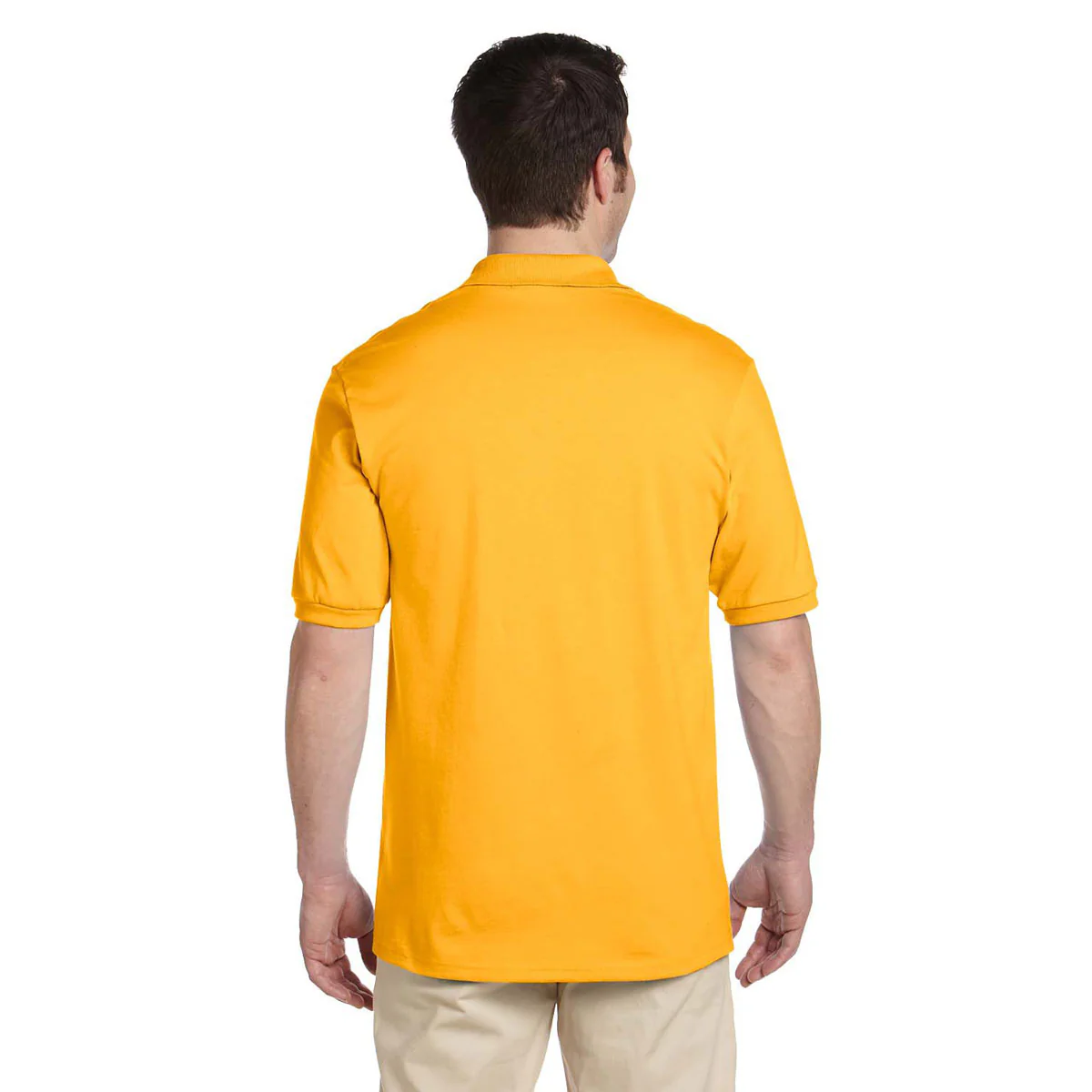 Jerzees Men's Gold 5.6 Oz. Spotshield Jersey Polo - Image 2