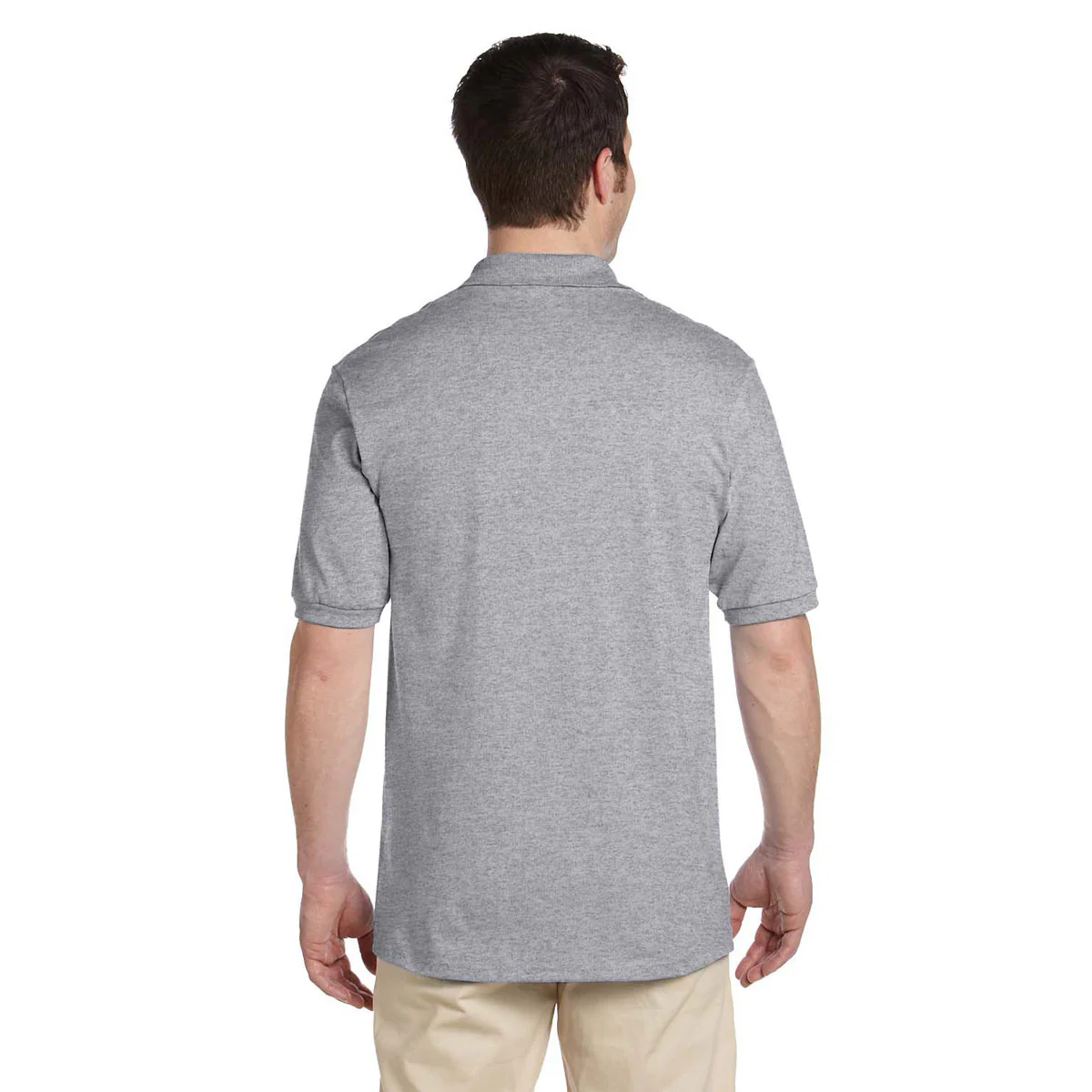 Jerzees Men's Oxford 5.6 Oz. Spotshield Jersey Polo - Image 2