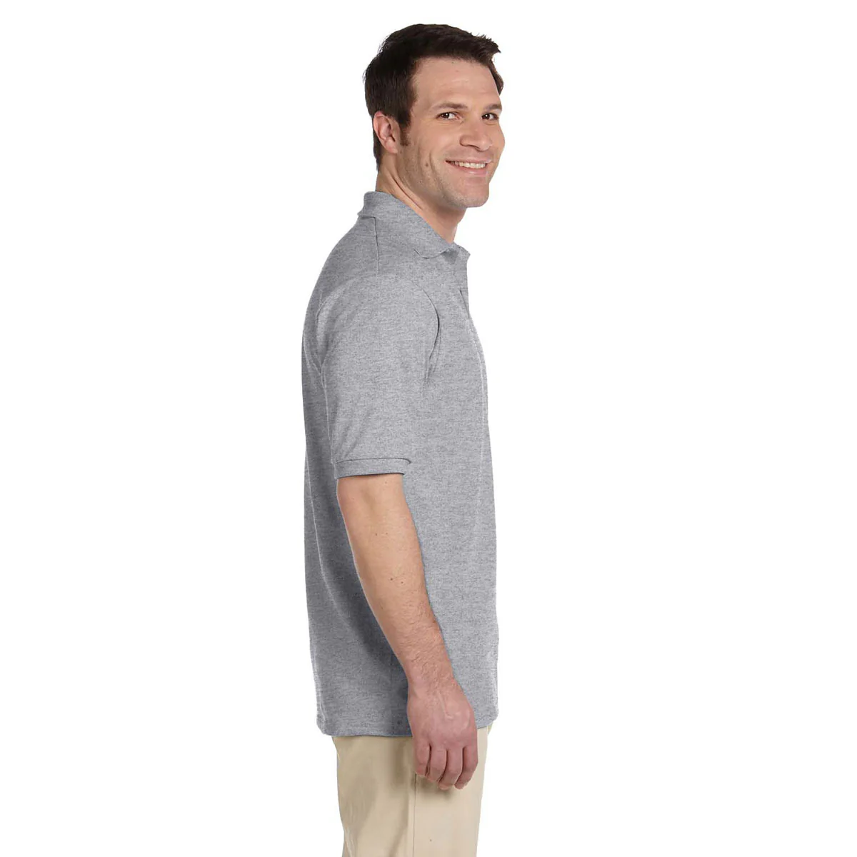 Jerzees Men's Oxford 5.6 Oz. Spotshield Jersey Polo - Image 3