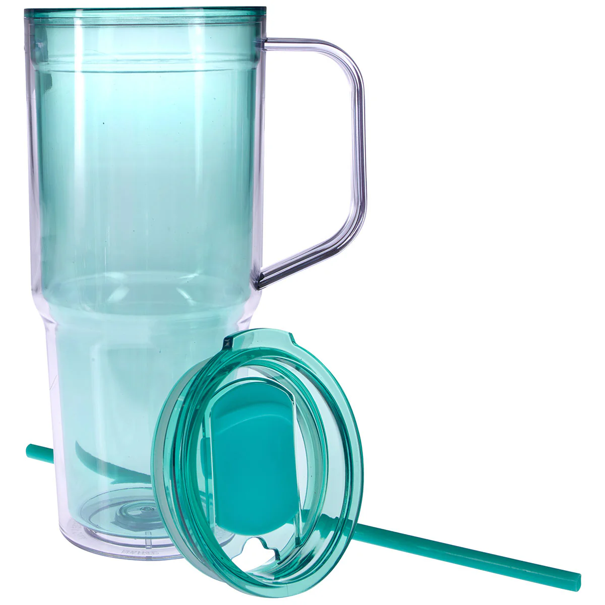 Good Value Teal Clair Recycled Acrylic Travel Tumbler - 30 oz. - Image 4