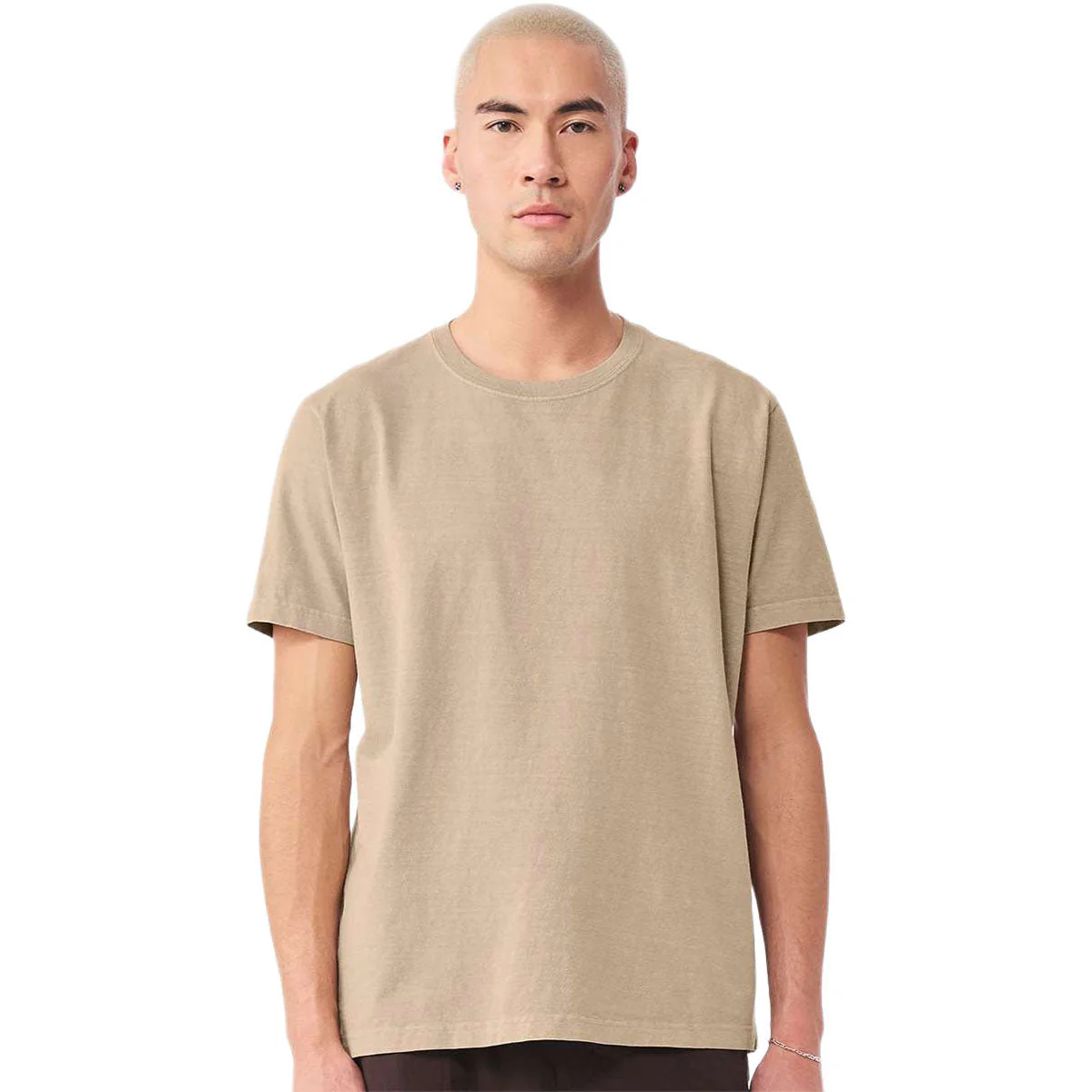 Bella + Canvas Unisex Khaki Heavyweight Garment-Dyed Tee - Image 3