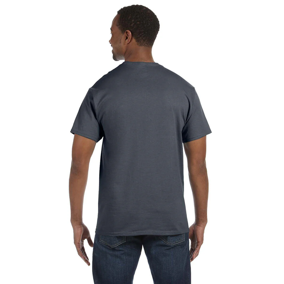 Gildan Men's Dark Heather 5.3 oz. T-Shirt - Image 2
