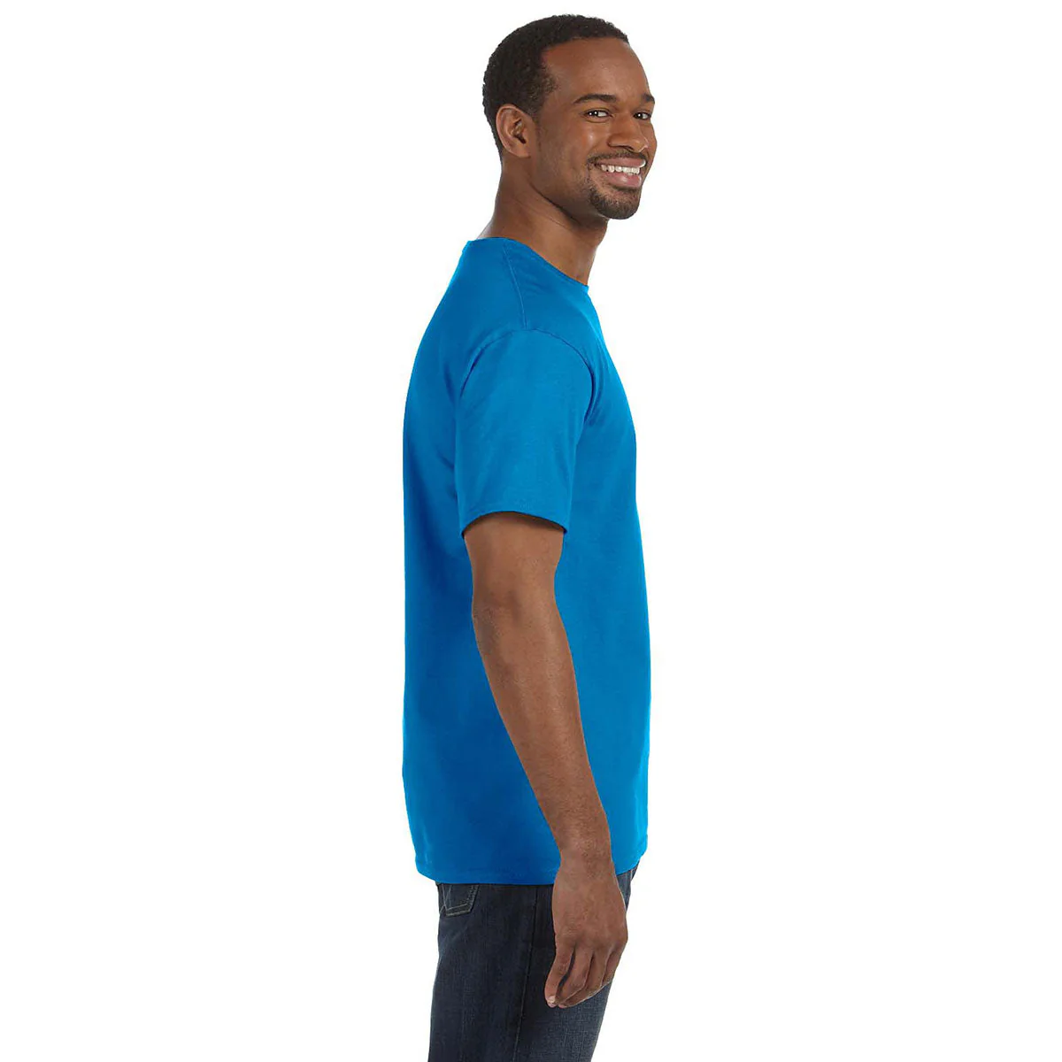 Gildan Men's Sapphire 5.3 oz. T-Shirt - Image 3