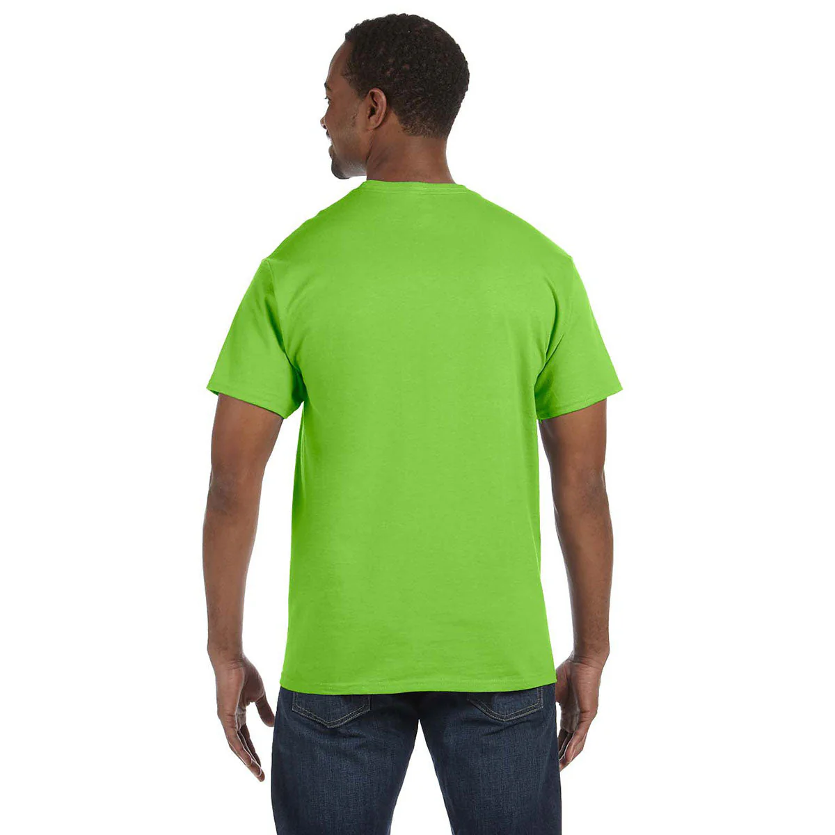 Gildan Men's Lime 5.3 oz. T-Shirt - Image 2