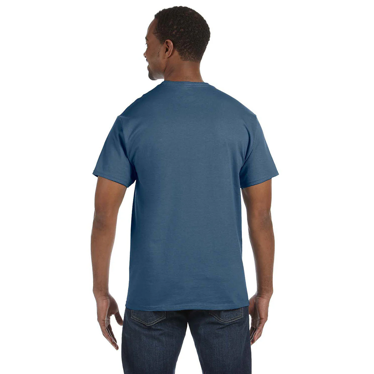 Gildan Men's Indigo Blue 5.3 oz. T-Shirt - Image 2