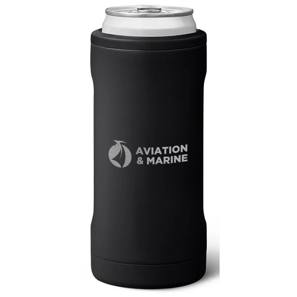 BruMate Matte Black 12 Oz. Hopsulator Slim V2