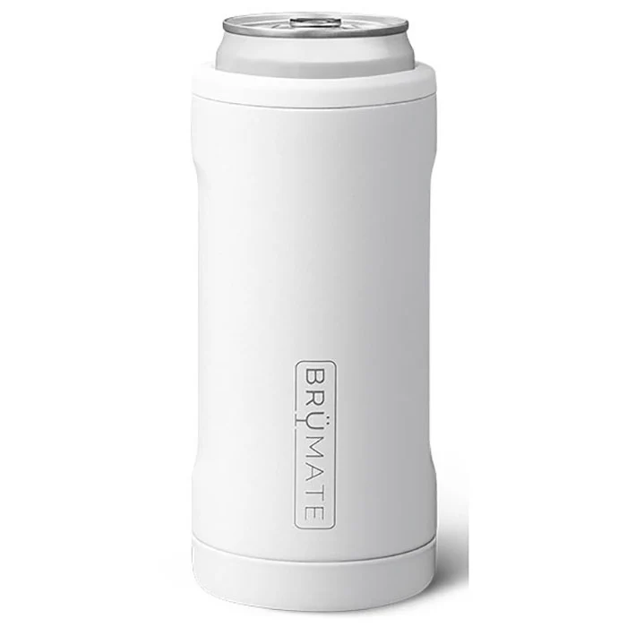 BruMate Matte White 12 Oz. Hopsulator Slim V2 - Image 2