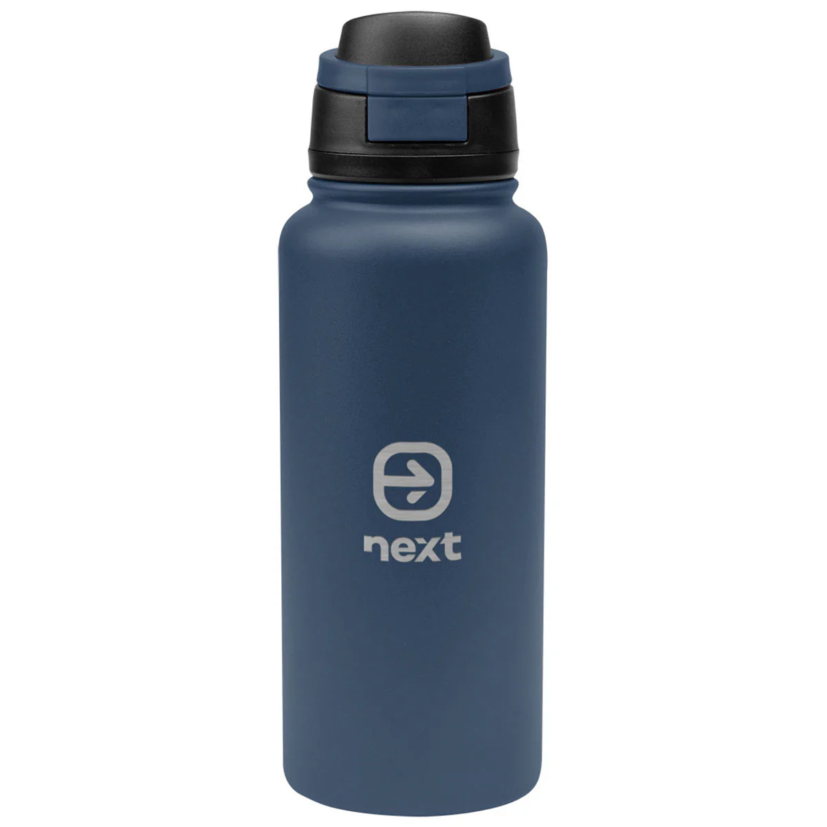 Hit Navy with Black 32 Oz. Pop Sip Recycled Stainless Steel Bottle - Image 2