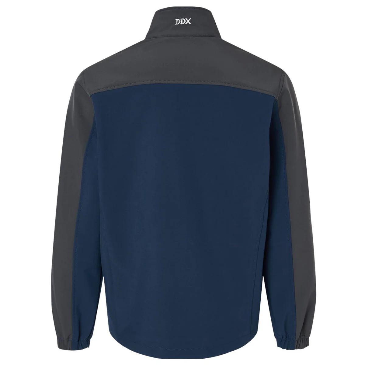 Dri Duck Men's Deep Blue/Charcoal Motion Soft Shell Jacket - Image 2