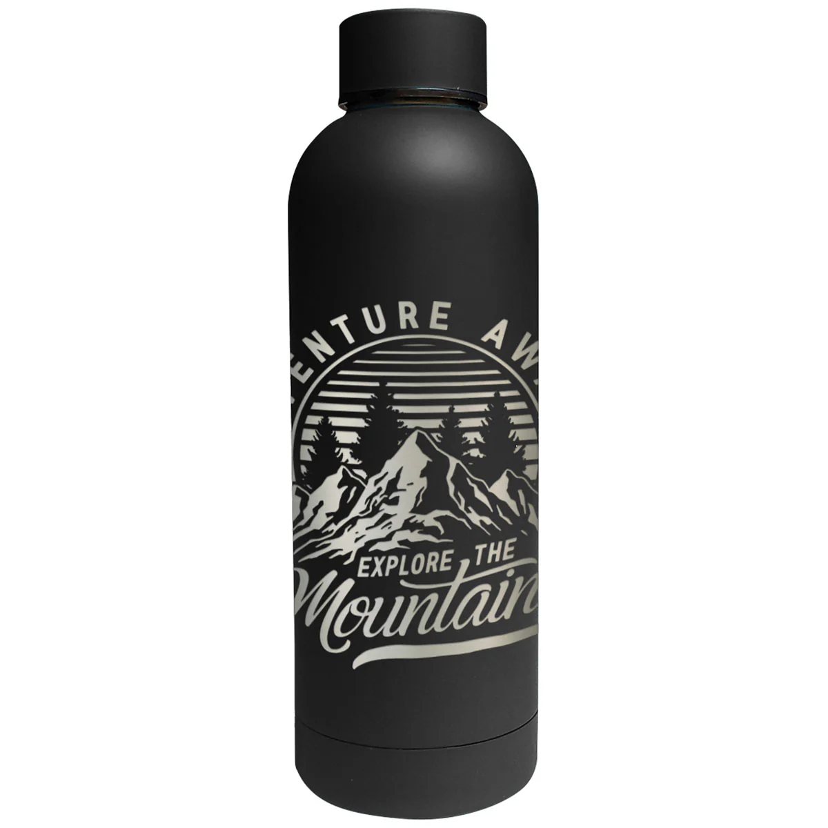 Hit Black Full Laser Blair 17 Oz. Stainless Steel Bottle