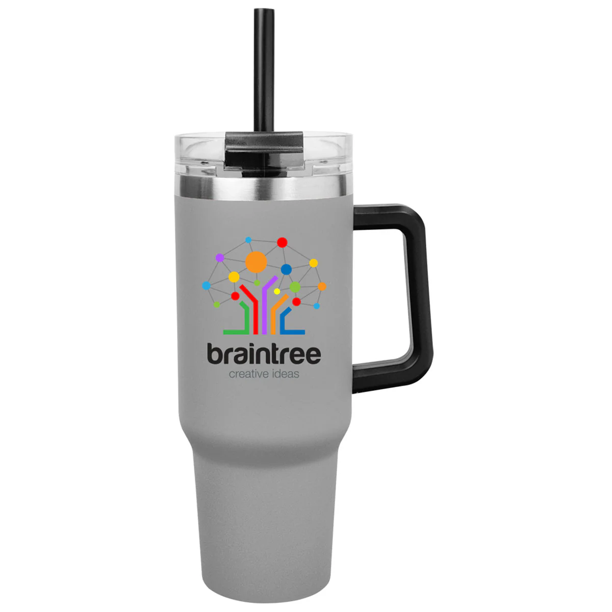 Hit Grey Full Color Intrepid 40 Oz. Stainless Steel Tumbler - Image 2