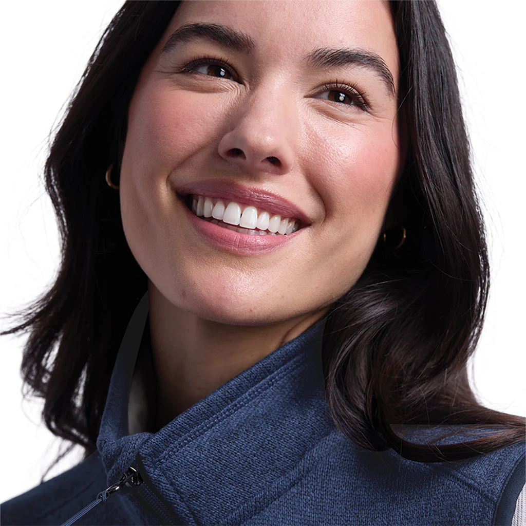 Charles River Women's Navy Heather Pacific Heathered Fleece Vest - Image 5