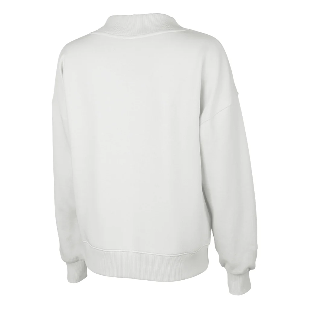 Charles River Women's White Willow Mock-Neck Sweatshirt - Image 2
