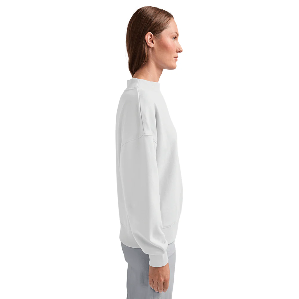Charles River Women's White Willow Mock-Neck Sweatshirt - Image 4