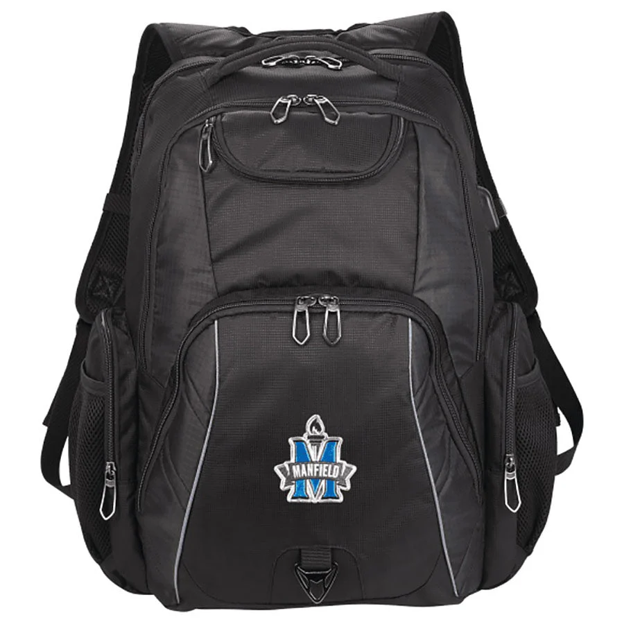 48-Hour Leed's Black Rainier TSA Friendly 17 Inch Laptop Backpack - Image 2