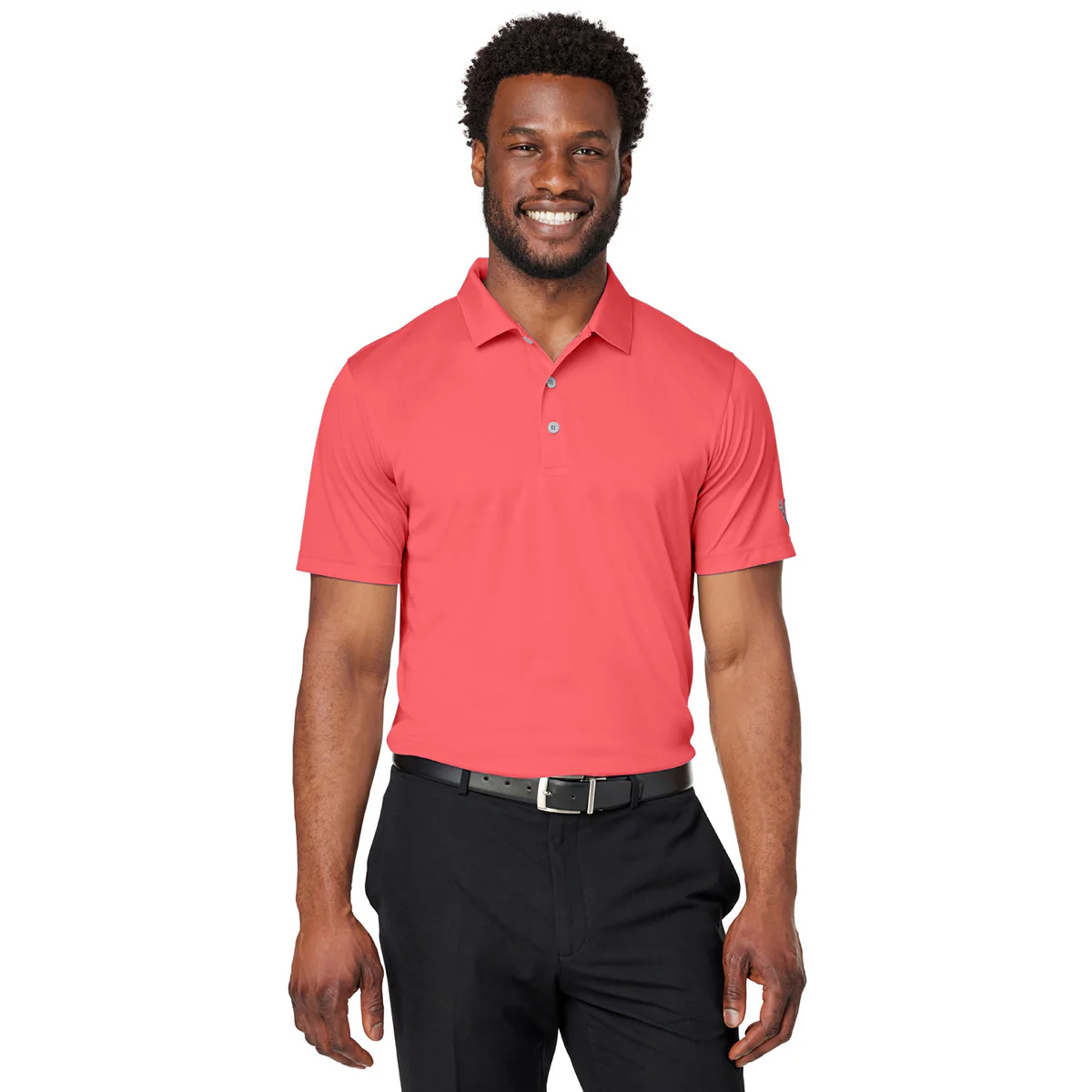 Puma Golf Men's Hot Coral Gamer Golf Polo - Image 4