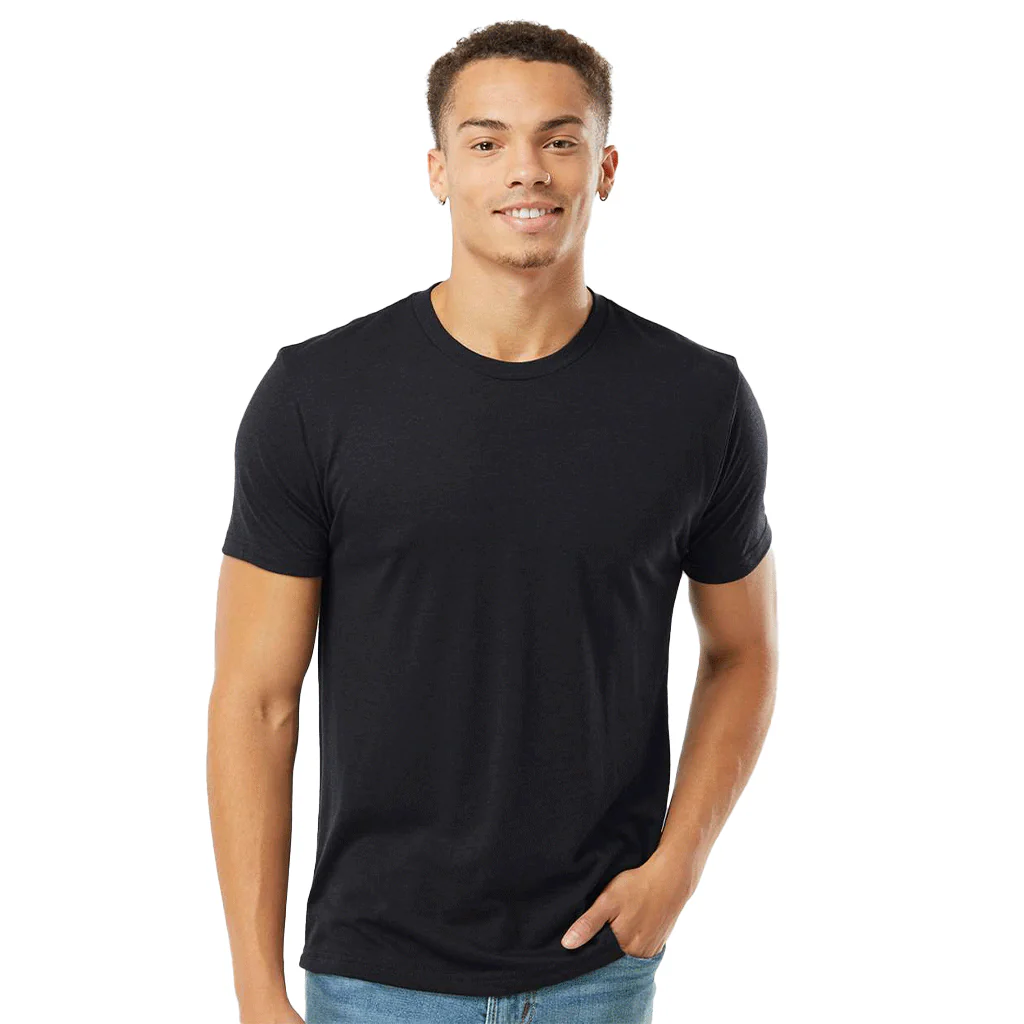 Next Level Unisex Black Triblend T-Shirt - Image 3