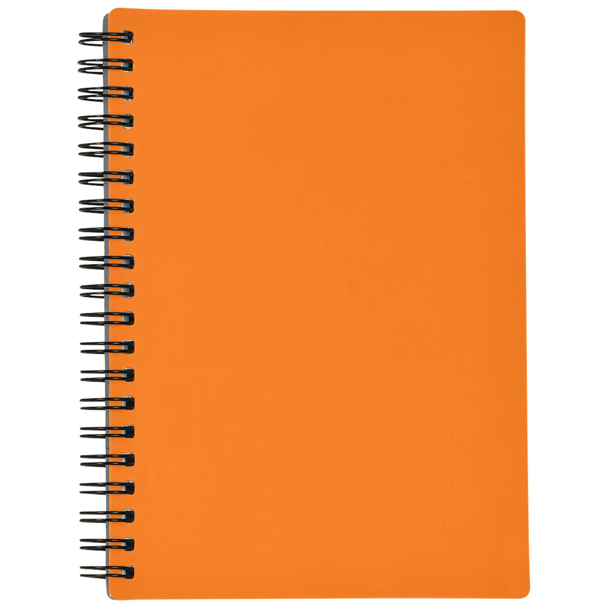 Hit Orange Rubbery Spiral Notebook