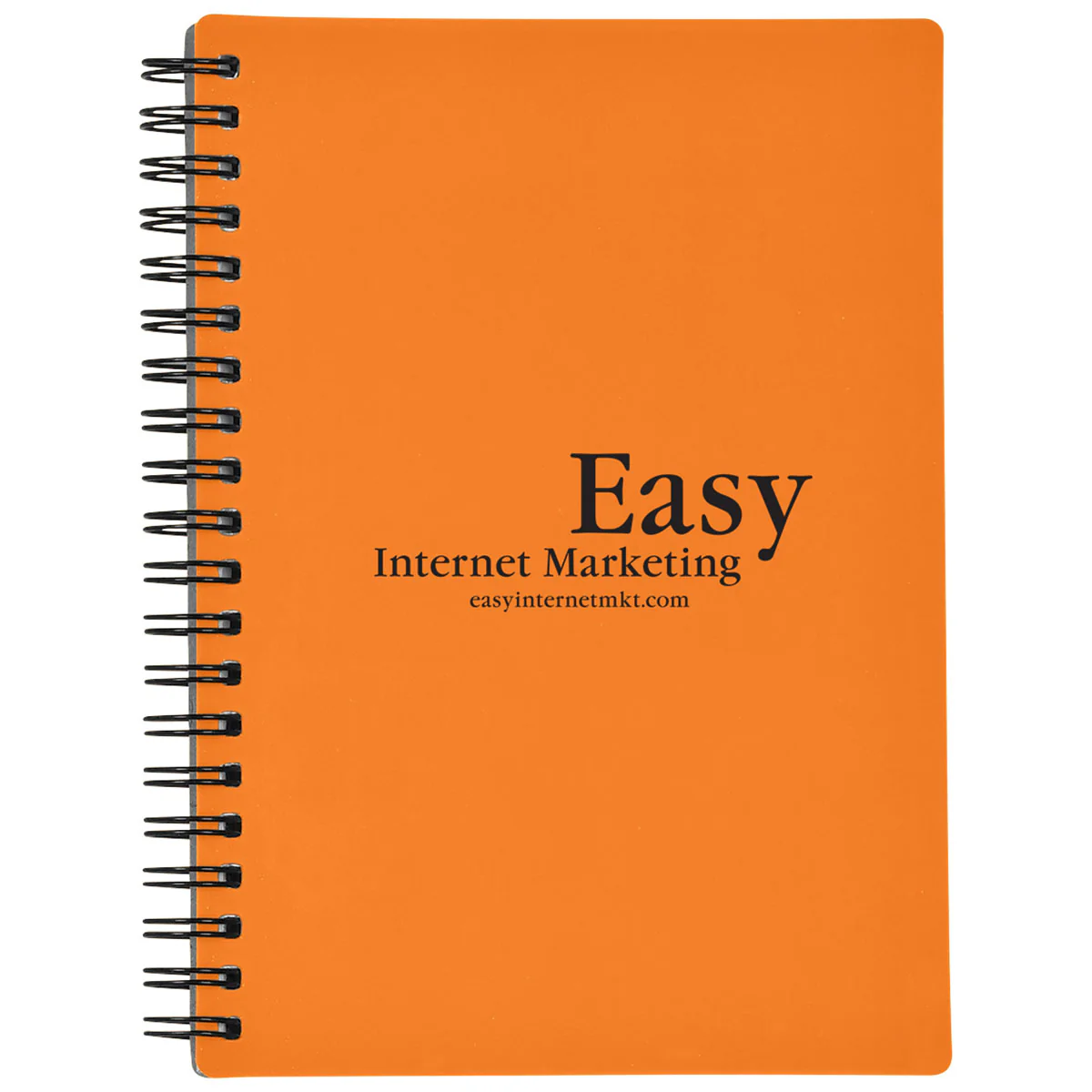 Hit Orange Rubbery Spiral Notebook - Image 2