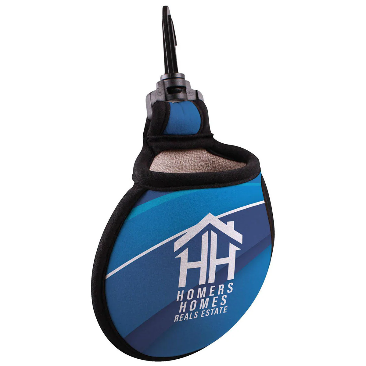 Toddy Black Trim/Navy Plush Gear Featherlite Golf Ball Cleaner - Image 4