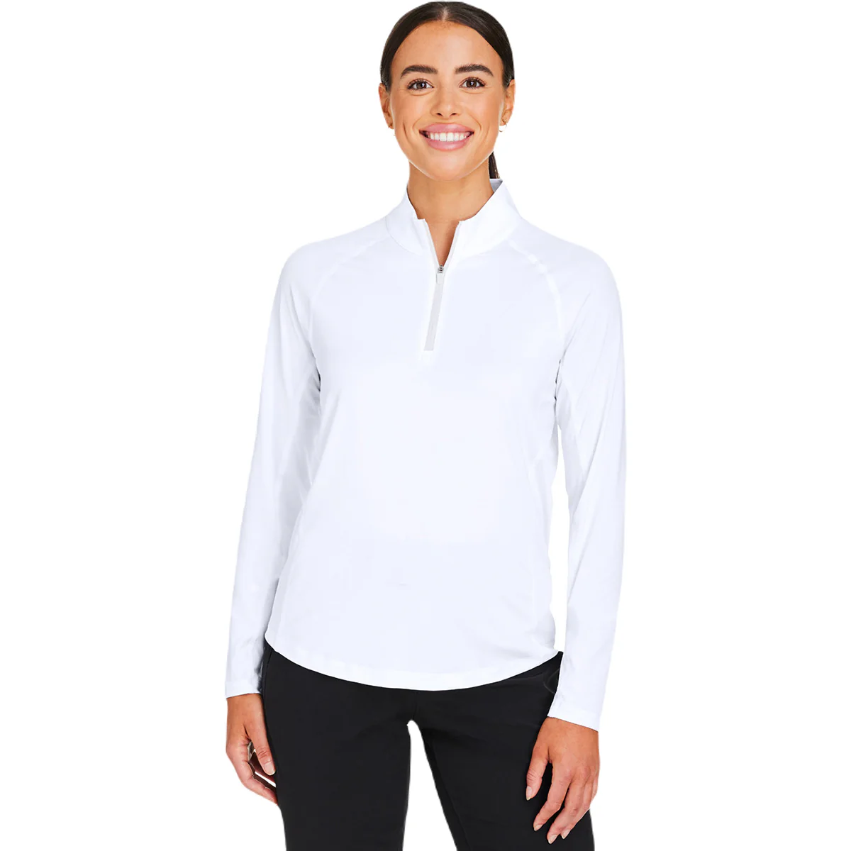 Puma Golf Women's White Glow You-V Quarter-Zip - Image 4