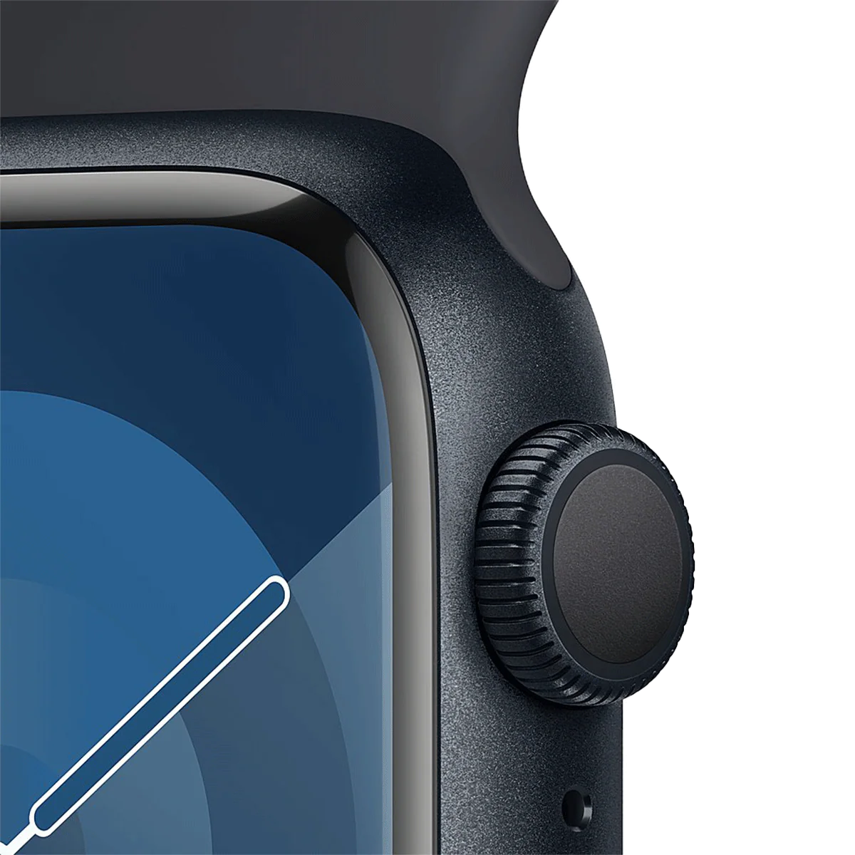 Apple Watch Midnight Series 9 (GPS) 41mm Midnight Aluminum Case with Midnight Sport Band - Image 3