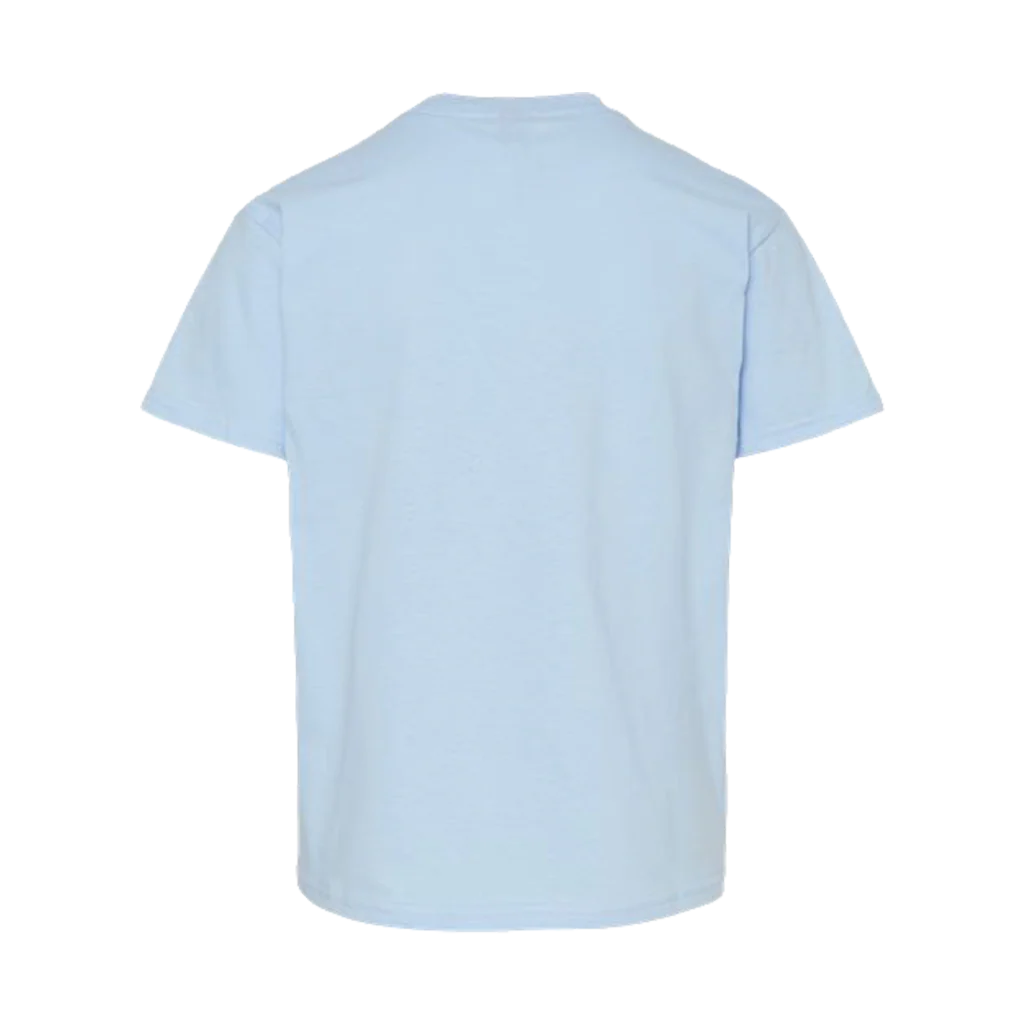 Gildan Youth Light Blue Softstyle T-Shirt - Image 2