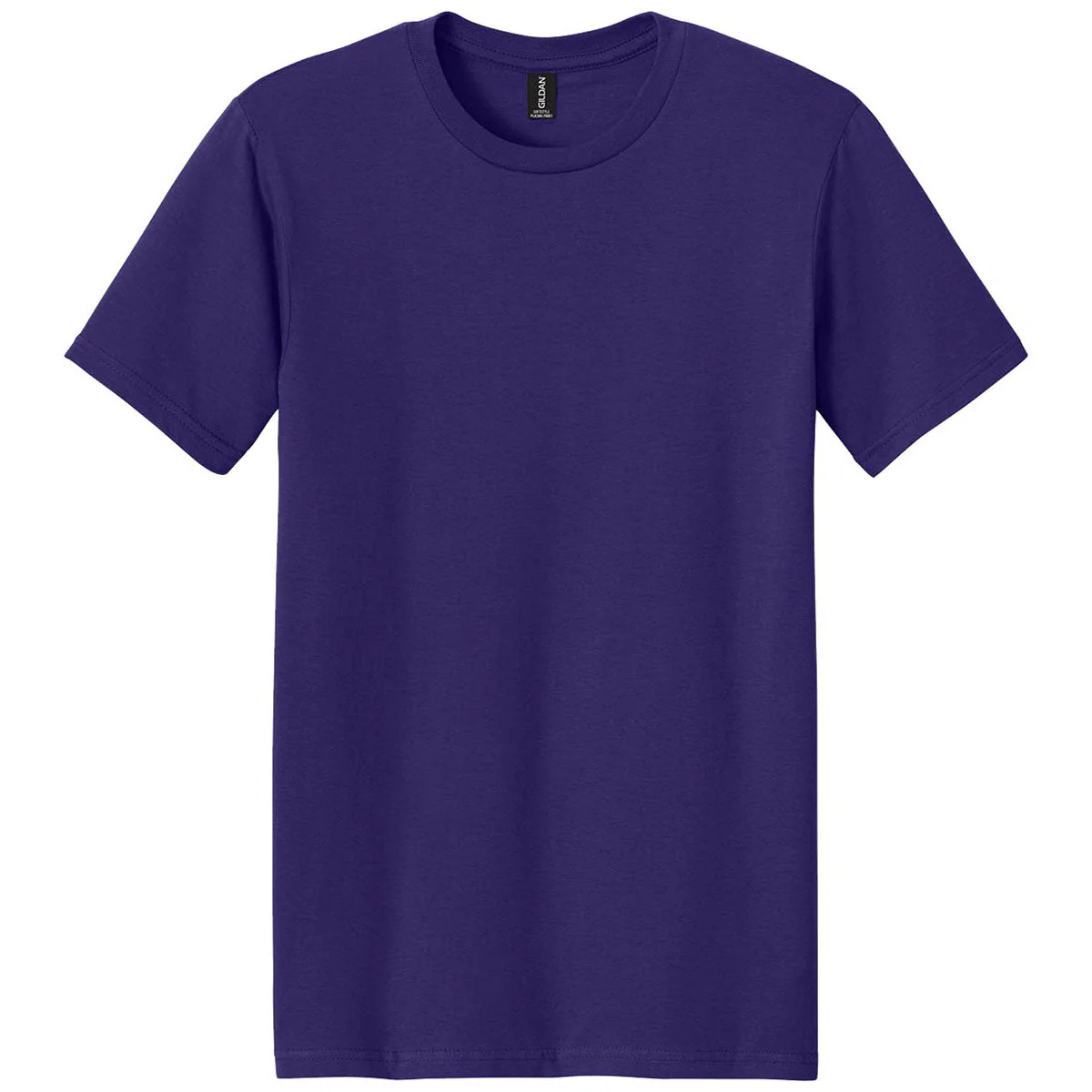 Gildan Men's Purple Softstyle Plasma Print Tee