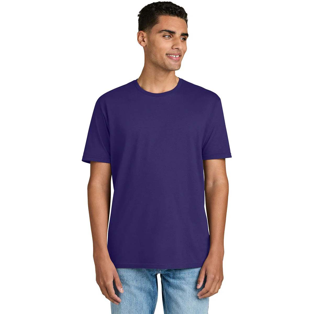 Gildan Men's Purple Softstyle Plasma Print Tee - Image 3