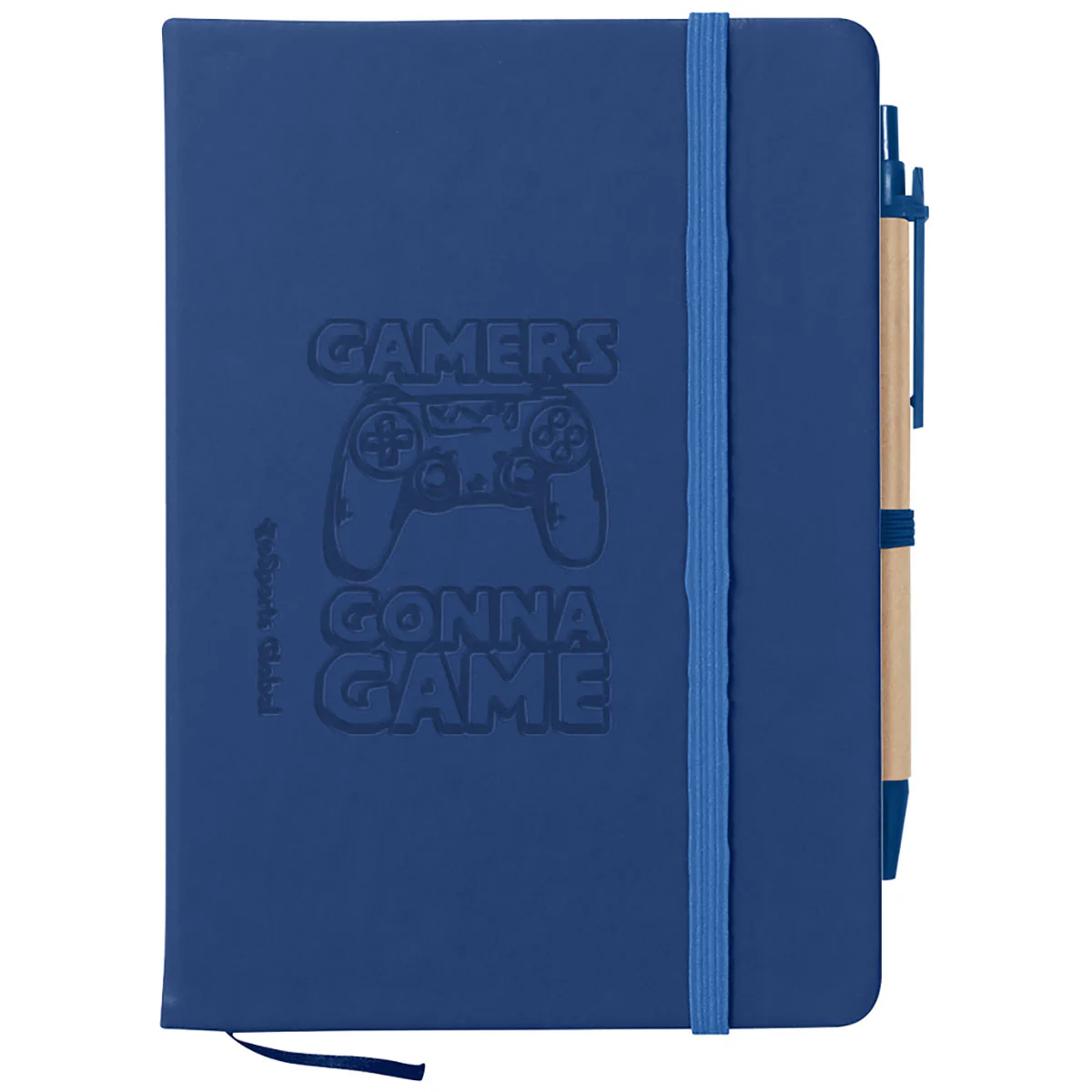 Hit Blue Journal Notebook With Sticky Notes & Flags - Image 2