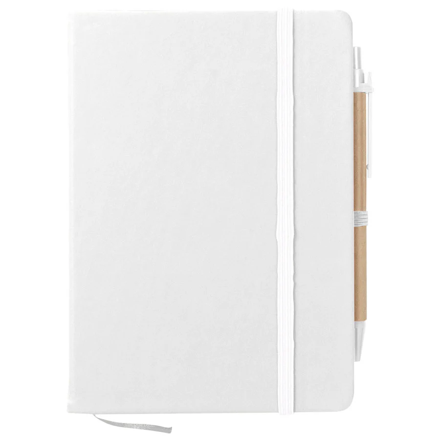 Hit White Journal Notebook With Sticky Notes & Flags - Image 3